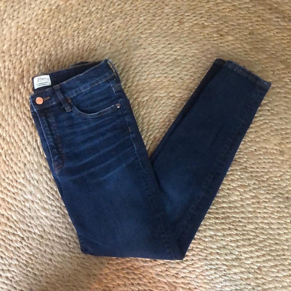 J Crew 9” High Rise Toothpick Jean